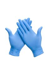Dolphin Pudrasız Mavi Nitril Muayene Eldiveni 20'li