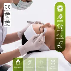 Dolphin Pudralı Lateks Muayene Eldiveni 100 Adet