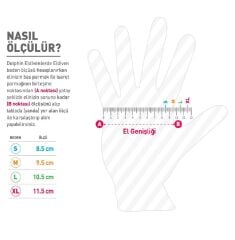 Dolphin Pudralı Lateks Muayene Eldiveni 100 Adet