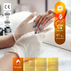 Dolphin Pudrasız Lateks Muayene Eldiveni